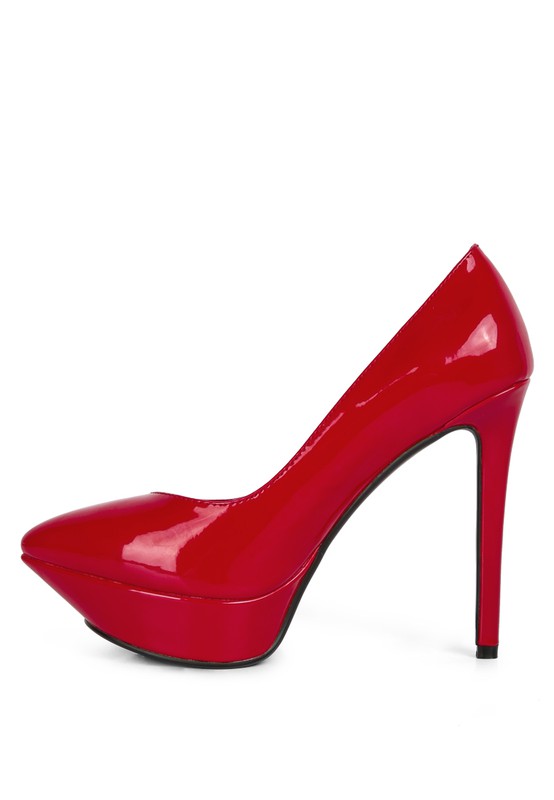 Patent Stiletto Platform Sandals