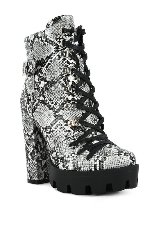 Printed Ankle Boots