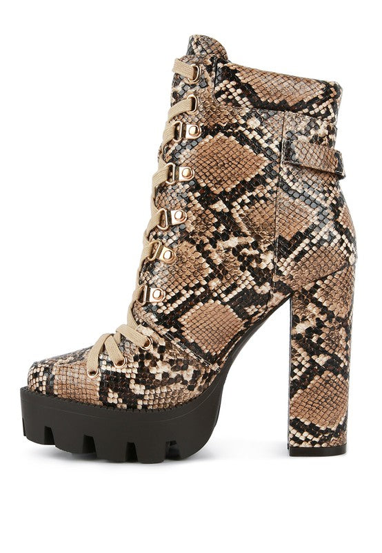 Printed Ankle Boots