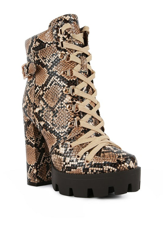 Printed Ankle Boots