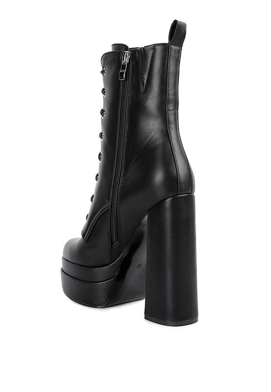 High Block Ankle Boots