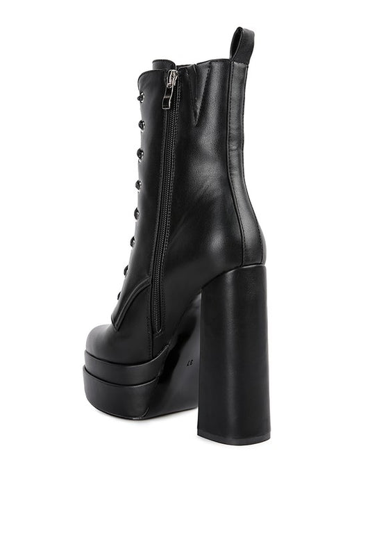 High Block Ankle Boots