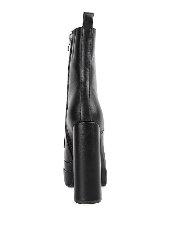 High Block Ankle Boots