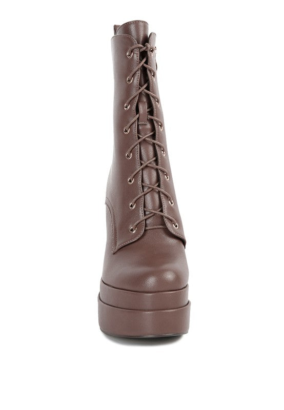 High Block Ankle Boots