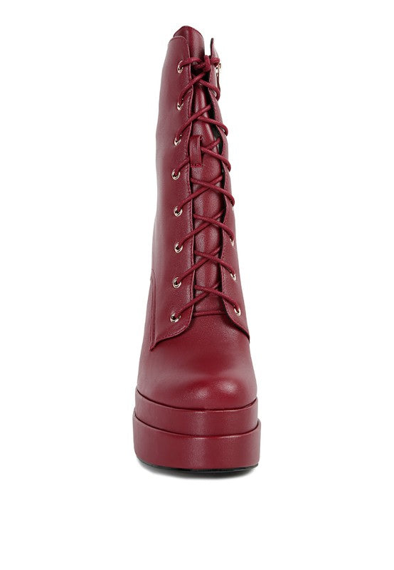 High Block Ankle Boots
