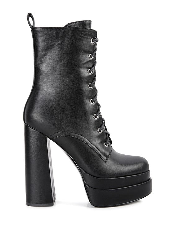 High Block Ankle Boots