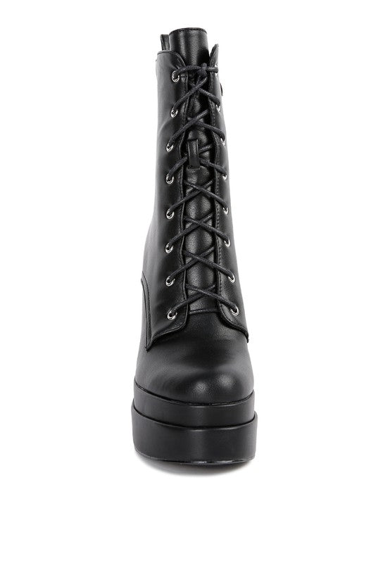 High Block Ankle Boots