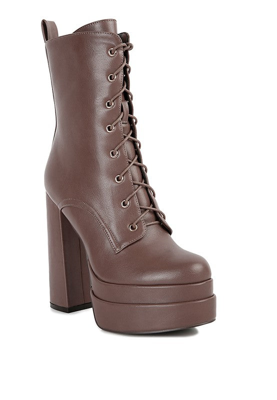 High Block Ankle Boots
