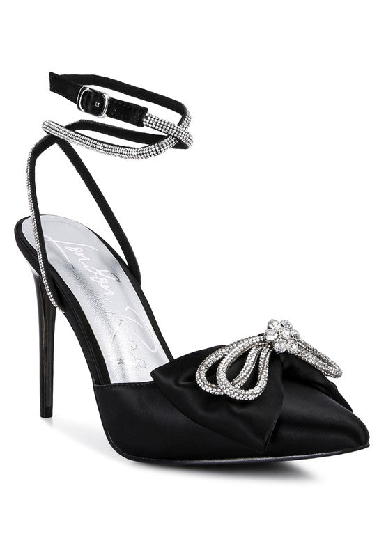 Rhinestone Heeled Pumps