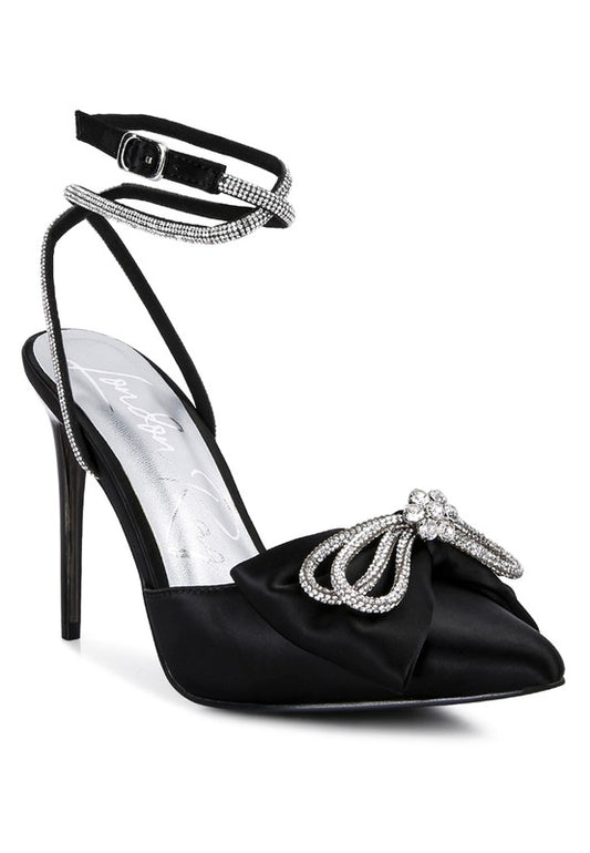 Rhinestone Heeled Pumps