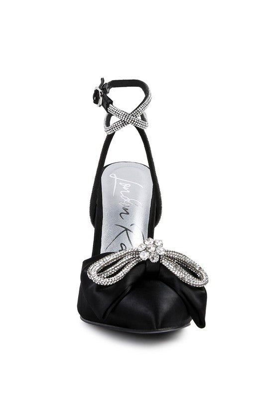 Rhinestone Heeled Pumps
