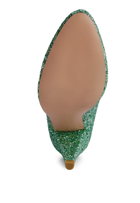 Glitter Conical Pumps