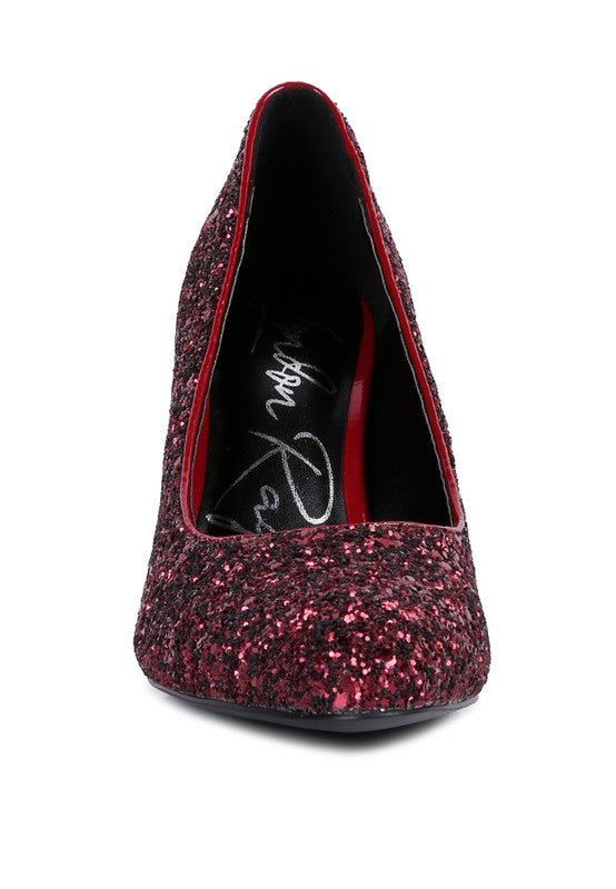 Glitter Conical Pumps