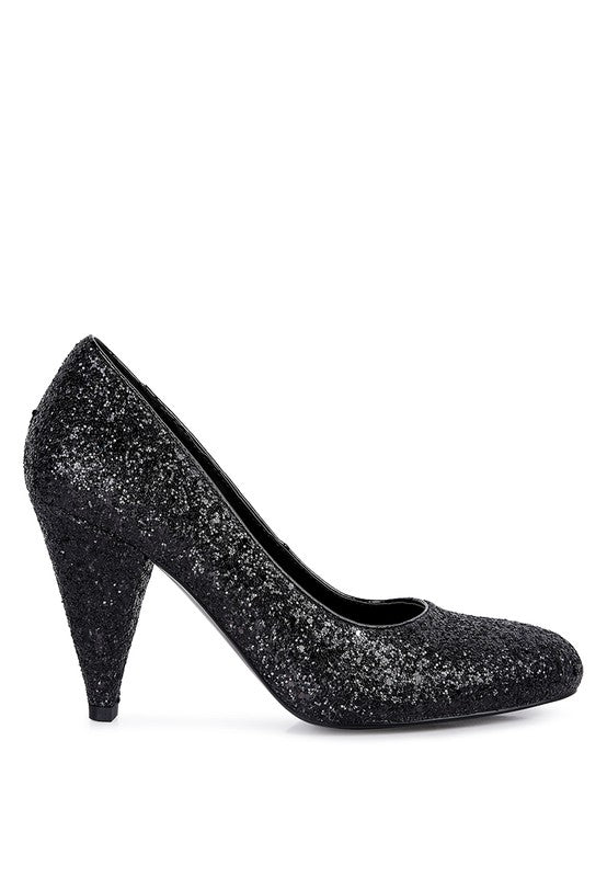 Glitter Conical Pumps