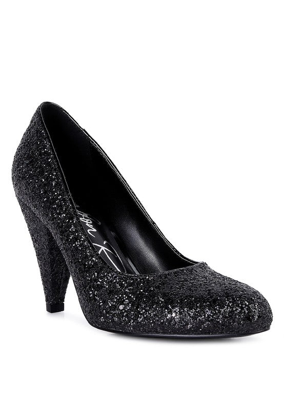 Glitter Conical Pumps