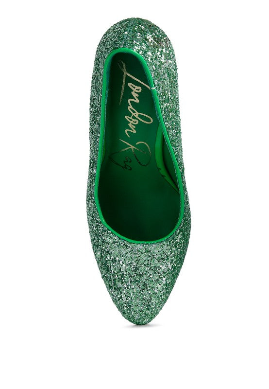 Glitter Conical Pumps