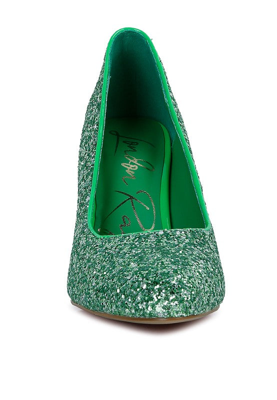 Glitter Conical Pumps