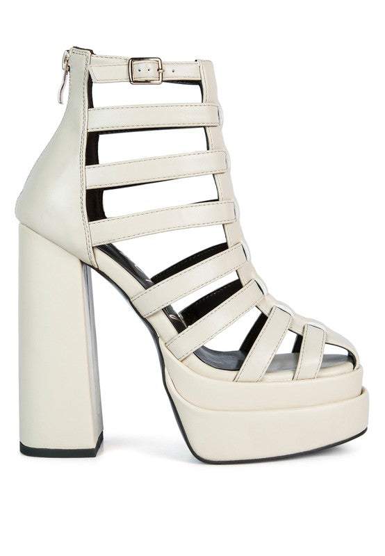 Cage Gladiator Bootie Sandal