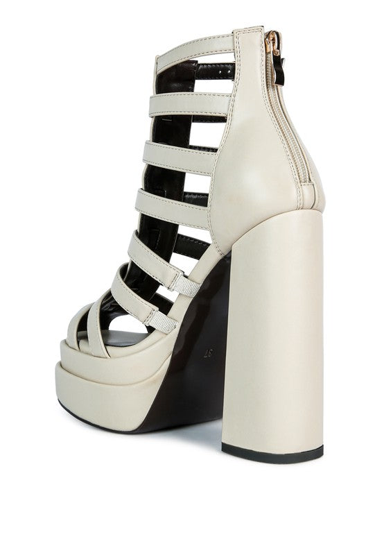 Cage Gladiator Bootie Sandal