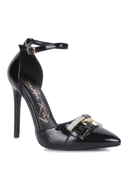 Buckle Stiletto Pumps