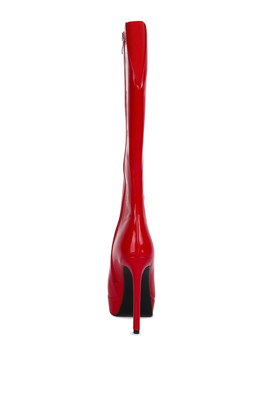 Patent Stiletto Boots