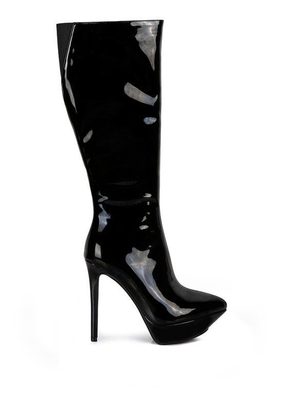 Patent Stiletto Boots