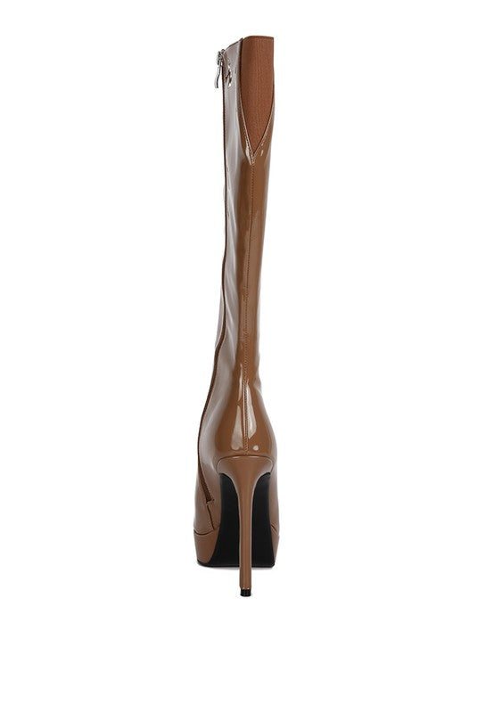 Patent Stiletto Boots