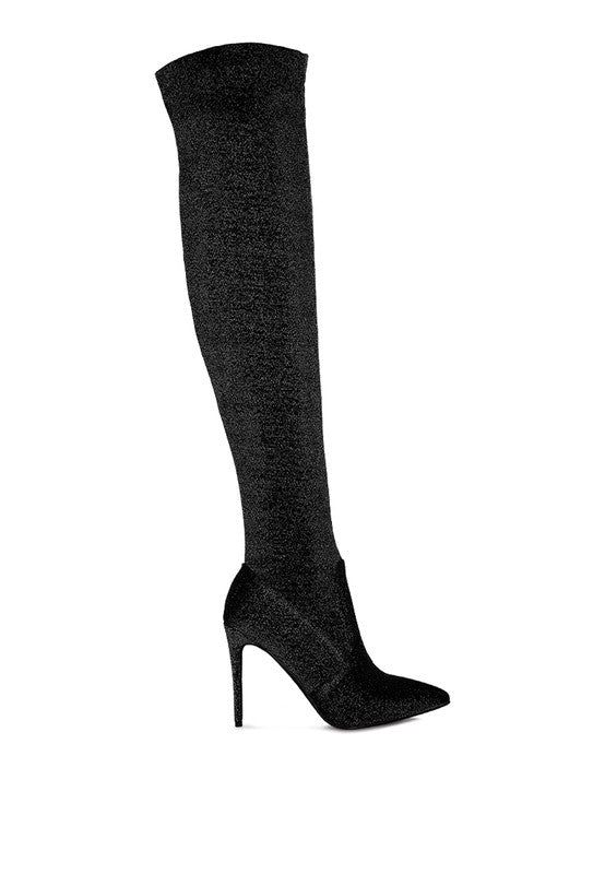 High Heel Knitted Boots