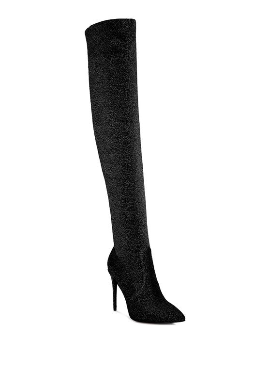 High Heel Knitted Boots