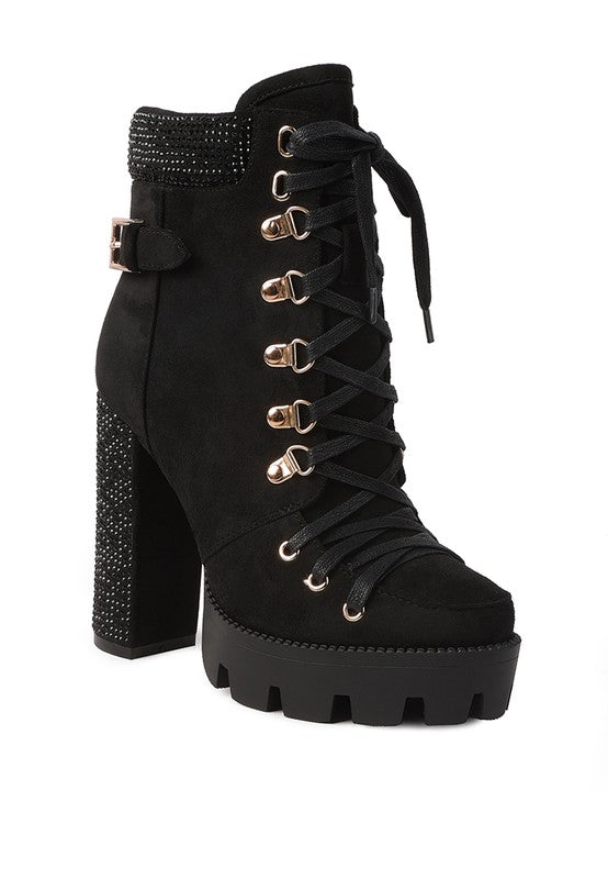 Diamante Ankle Booties