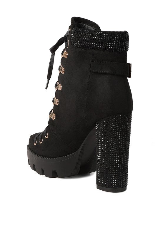 Diamante Ankle Booties