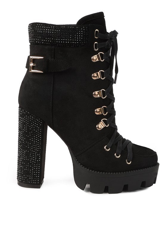 Diamante Ankle Booties