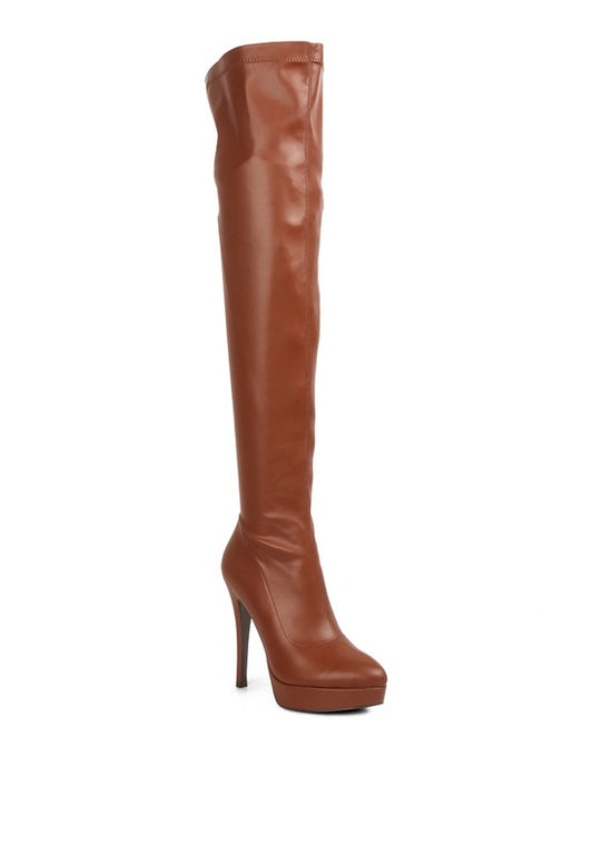 Introducing our PU High Heel Long Boots - the perfect winter boot for women. Made with stretch PU material and a synthetic lining, these boots provide a comfortable and snug fit. The pointed high heel adds a touch of sophistication, while the side zipper detail allows for easy wear. With a closed pointed toe and TPR outer sole, these super stretch long boots are a must-have for any wardrobe. Enjoy free shipping on all orders. Shop now!