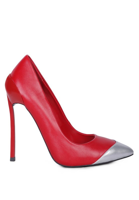 PU Pointed Toe Stiletto Pumps