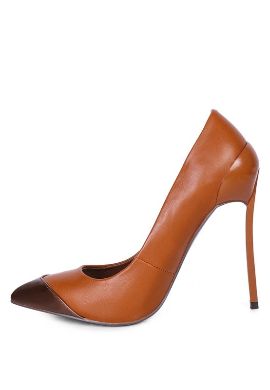 PU Pointed Toe Stiletto Pumps