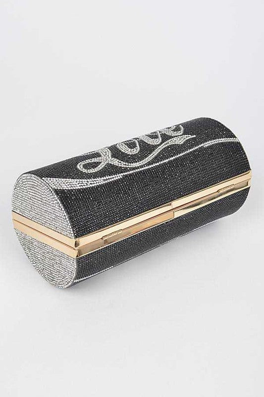 LOVE Rhinestone Clutch Handbag