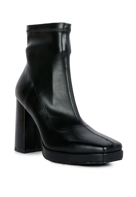 Square Toe Ankle Boots