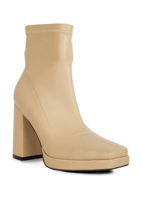 Square Toe Ankle Boots