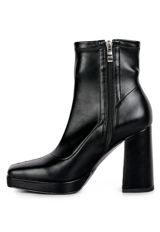 Square Toe Ankle Boots