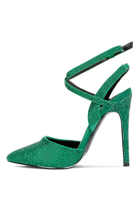 Rhinestone Stiletto Pumps