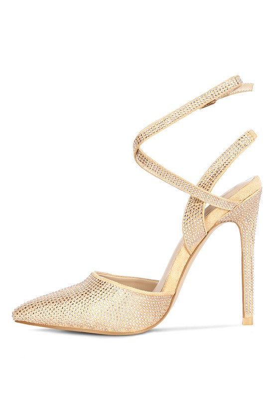 Rhinestone Stiletto Pumps