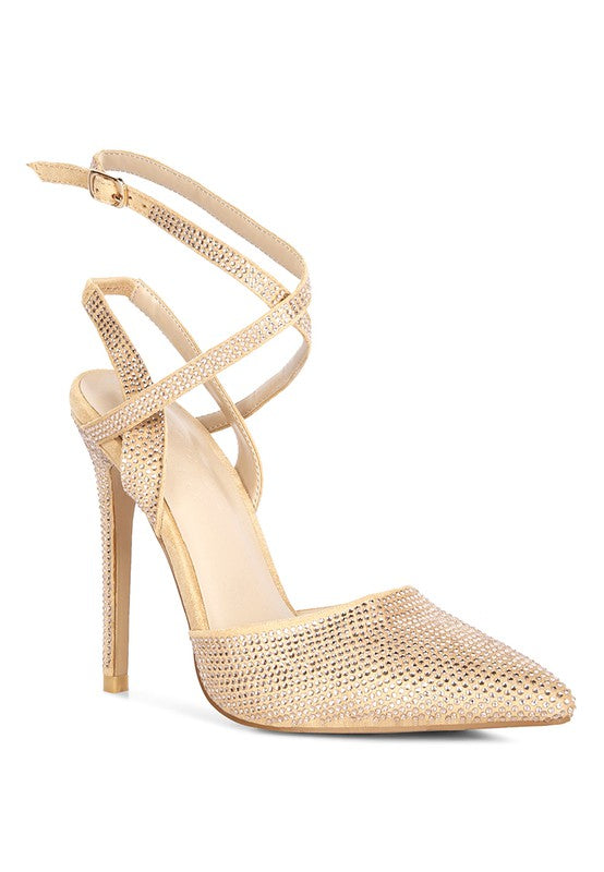 Rhinestone Stiletto Pumps