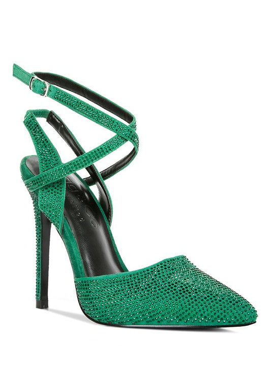 Rhinestone Stiletto Pumps