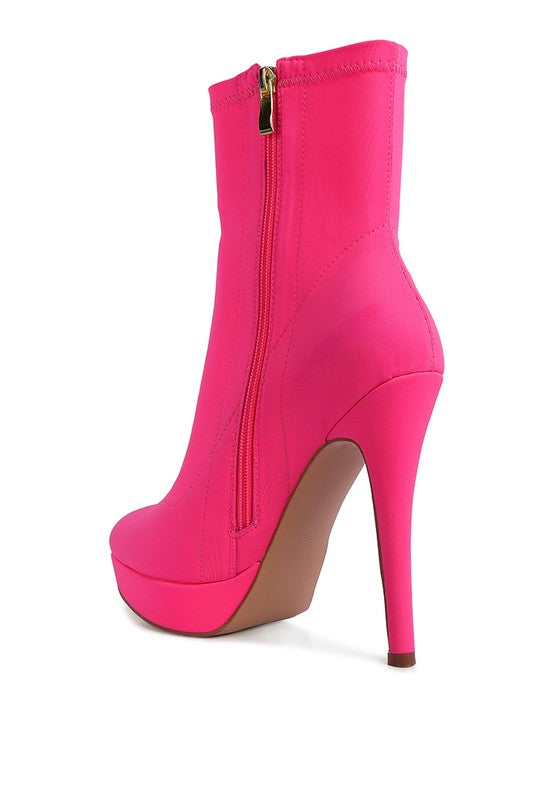 High Heel Lycra Boots