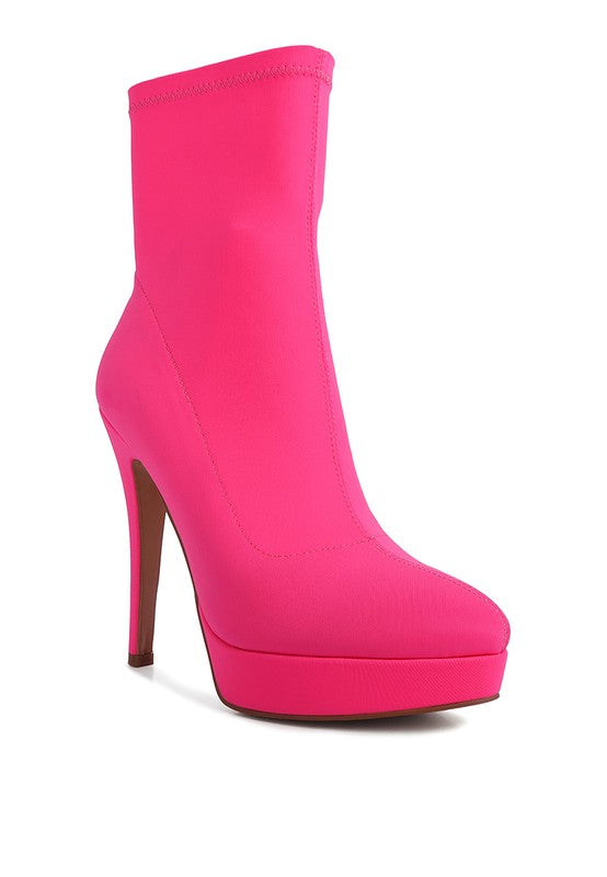 High Heel Lycra Boots