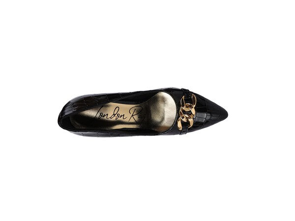 Croc Stiletto Pumps