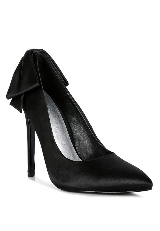 Satin Stiletto Pumps