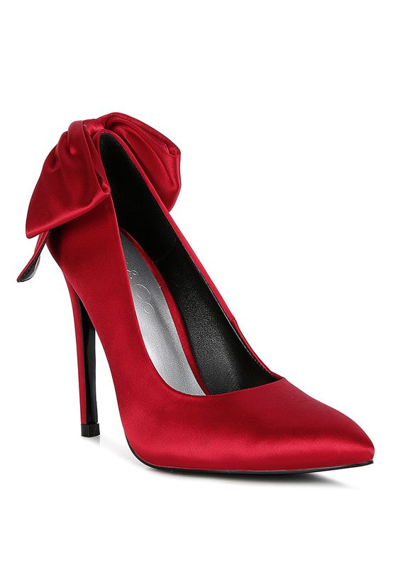 Satin Stiletto Pumps