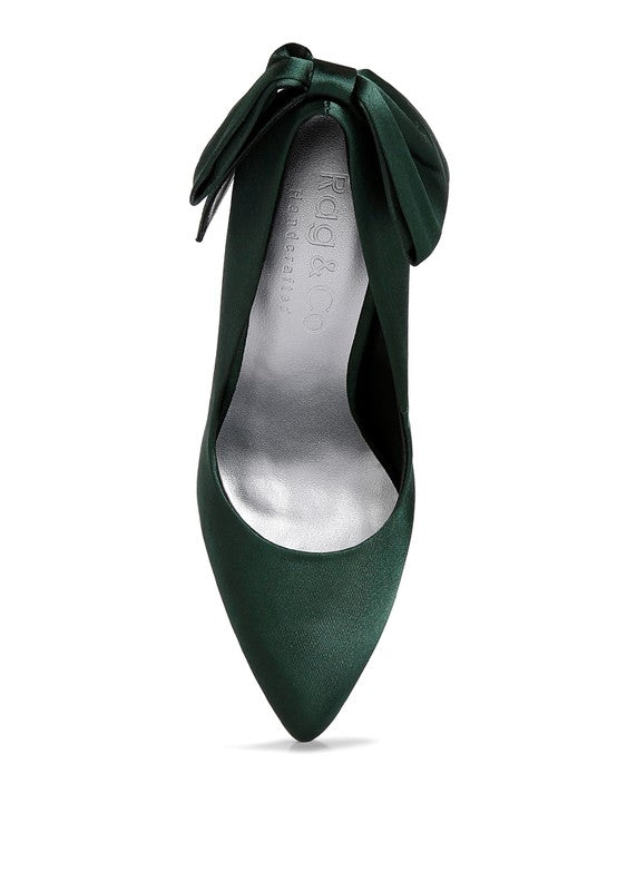 Satin Stiletto Pumps