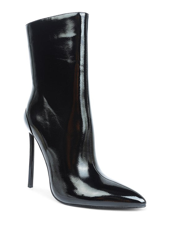 Patent Stiletto Heeled Boot